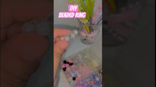 diy beaded ring #homemadecreations #craft #diy #jewelery #art