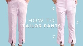 ✂ How To Tailor Pants - Beginner Sewing