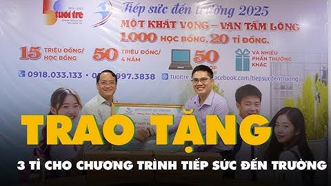 Công ty Vinacam trao 3 tỉ đồng cho chương trình Tiếp sức đến trường 2025