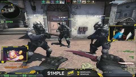 CS:GO - s1mple plays FPL on Inferno 12.11.2017.