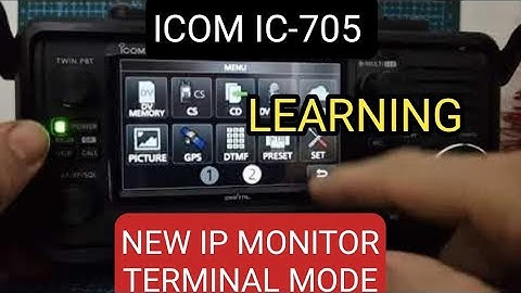 LEARNING - ICOM IC-705 New IP Monitor - Terminal Mode & Repeater, Hotspot