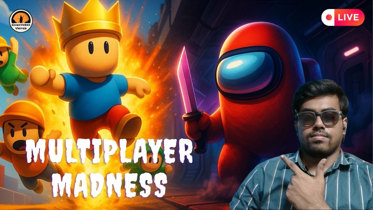 🔥 STUMBLE GUYS + AMONG US LIVE 🔴 Full Entertainment | Gameverse United 