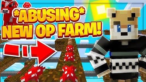 Abusing My New 900IQ Mushroom Farm! -- Hypixel Skyblock