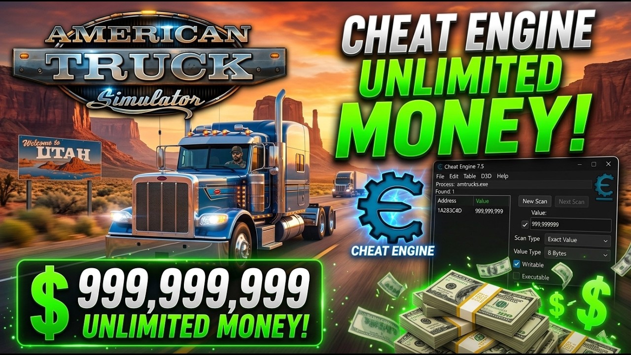 Best ATS Cheat Engine 2026 / XP + Money + Level / PC - YouTube