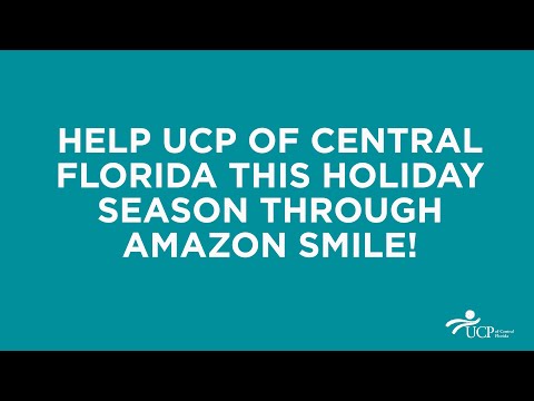 Support UCP of Central Florida Through Amazon Smile! | #BlackFriday #CyberMonday
