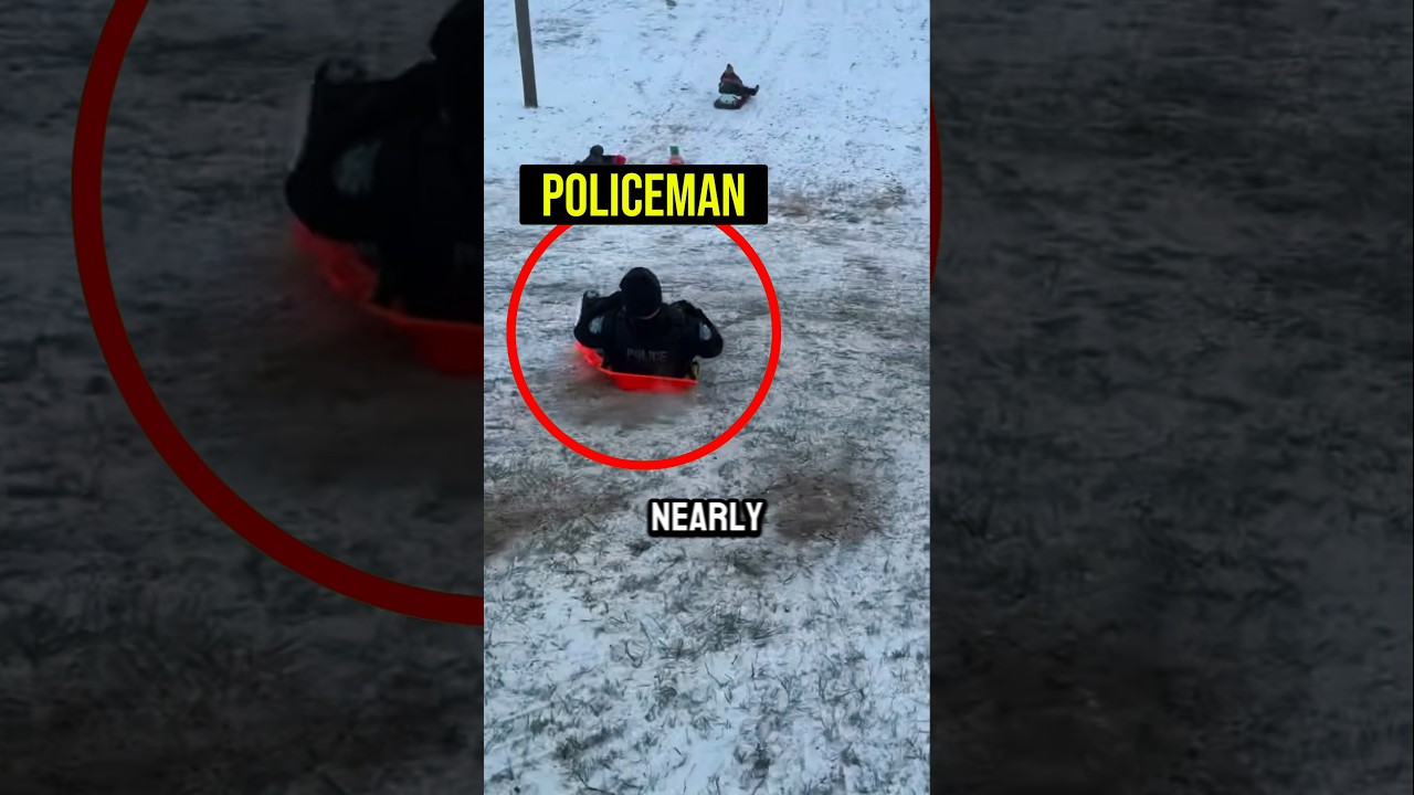 This Police Officer Made a HUGE Mistake on Ice #shorts — Transcript