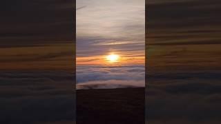 Sunset Inversion #wildcamping #inversion #clouds