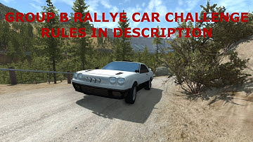 Automation/BeamNG Group B Rallye car challenge