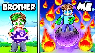 RACING my BROTHER to MAX LEVEL GRAVITY FRUIT! (Blox Fruits)