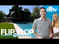 The MOST UNIQUE Fire Pit EVER in this Mid-Century Home | Flip or Flop | HGTV