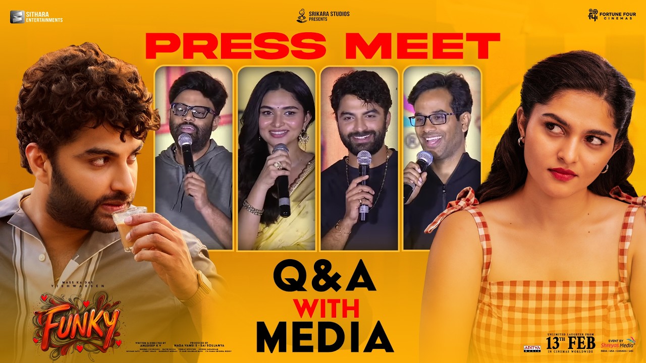 Q&A With Media at Funky Press Meet | Vishwak Sen, Kayadu Lohar | Anudeep KV | Shreyas Media