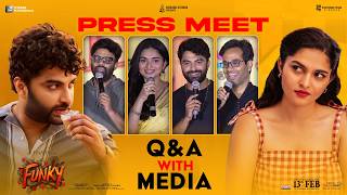 Q\u0026A With Media at Funky Press Meet | Vishwak Sen, Kayadu Lohar | Anudeep KV | Shreyas Media
