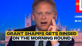 Just Grant Shapps getting rinsed for Tory anti-union stance on the morning round
