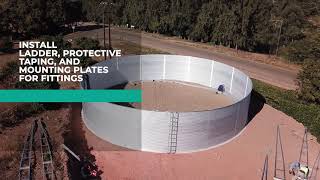 Corrugated Steel Water Tank Installation Overview Video