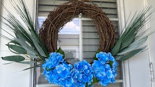 Easy Grapevine Wreath Decorating Video! No Glue Needed!!!