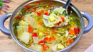 Blood sugar drops immediately! This soup recipe is a real treasure! Eat every day! vegetable soup