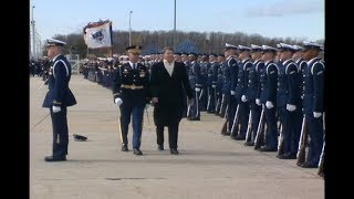 Cuts of Farewell Ceremony for President Reagan and Nancy Reagan on January 20, 1989