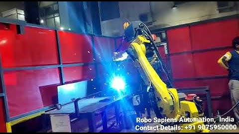 welding Robot with Rotary Fixture Used Robot By Robo Sapiens Automation, India