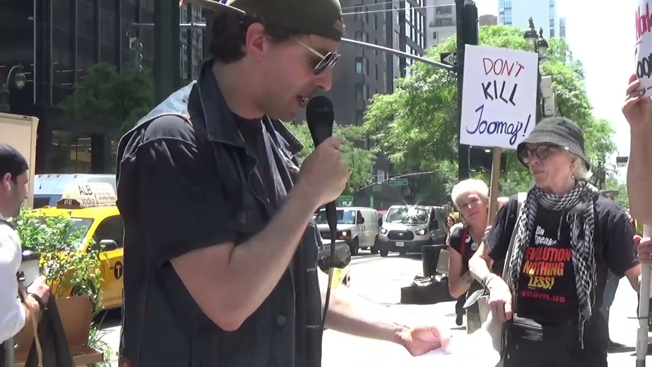 Miles Solay introducing PEN America statement