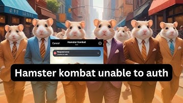 Hamster kombat request error unable to auth- How to fix?