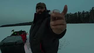Ice Fishing with REBOOT OUTDOORS  Pike and Crappie  catch and cook 1080p