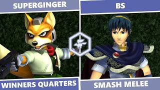 Birdbrained 10: Winners Quarters - SuperGinger (Fox) Vs. BS (Marth) SSBM