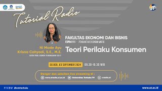 Teori Perilaku Konsumen - ESPA4111Pengantar Ekonomi Mikro