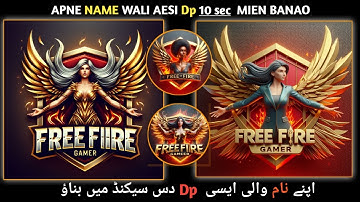 Make Ai FREE FIRE Photo Logo With Own Name  Bing Image Creator Free Fire Photo Editing Tutorial #DP