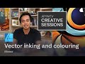 Vector inking and colouring in Affinity Designer for iPad with Monez