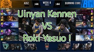 AXZ(Uinyan ケネン) VS BC(Roki ヤスオ) - LJL 2019 Spring Week 8 Game 7