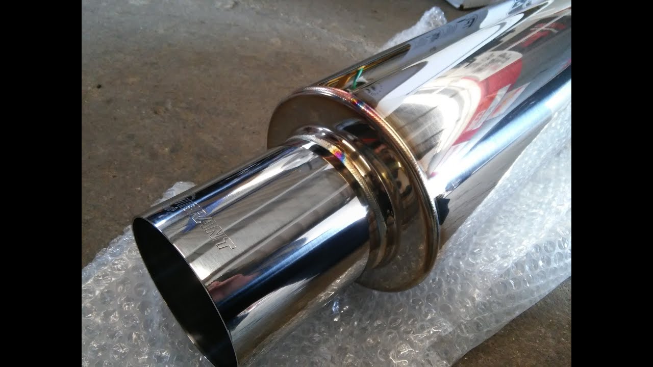 2014 Civic SI Vibrant Muffler Install and sound YouTube