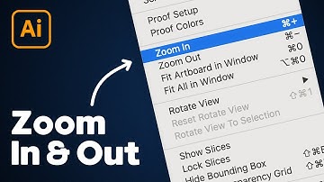 How to Zoom In & Zoom Out in Illustrator