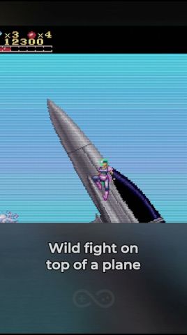 Wild fight on top of a plane
