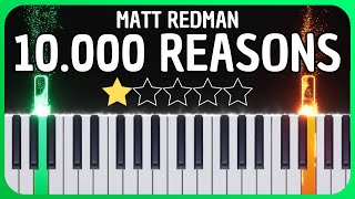 Matt Redman - 10.000 Reasons - Easy Piano Tutorial + Sheet Music