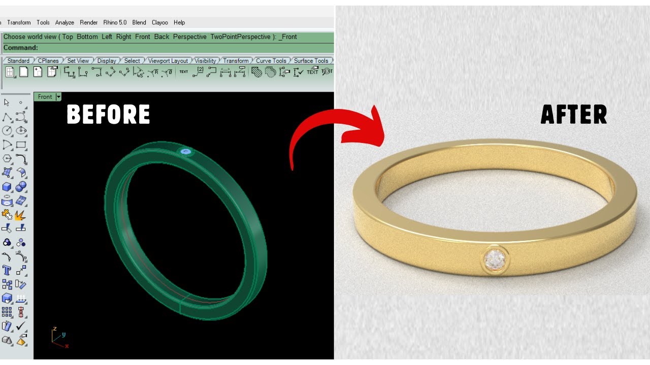 How To Make Jewelry Ring In Matrix | Ring 3D Model Making #rings # ...