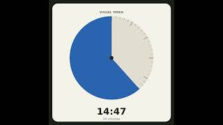 24 Minute Visual Countdown Timer