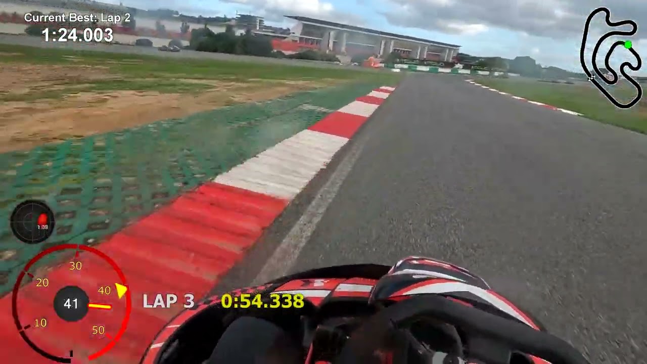 Karting around Kartodomo Internacional do Algarve in Portimao, Portugal - rain and sunshine