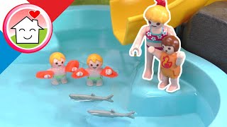 Playmobil en francais Des poissons dans la piscine - Famille Hauser