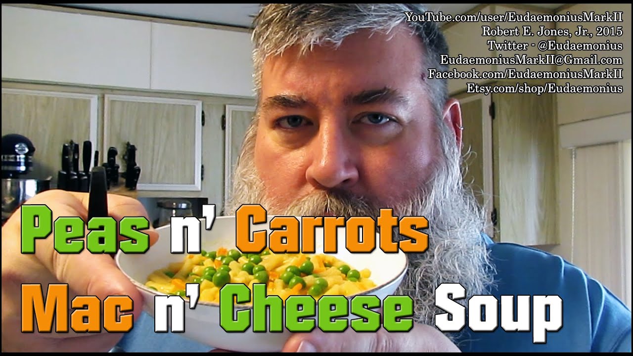 How To make PEAS N' CARROTS MAC N' CHEESE SOUP Day 16,670 YouTube