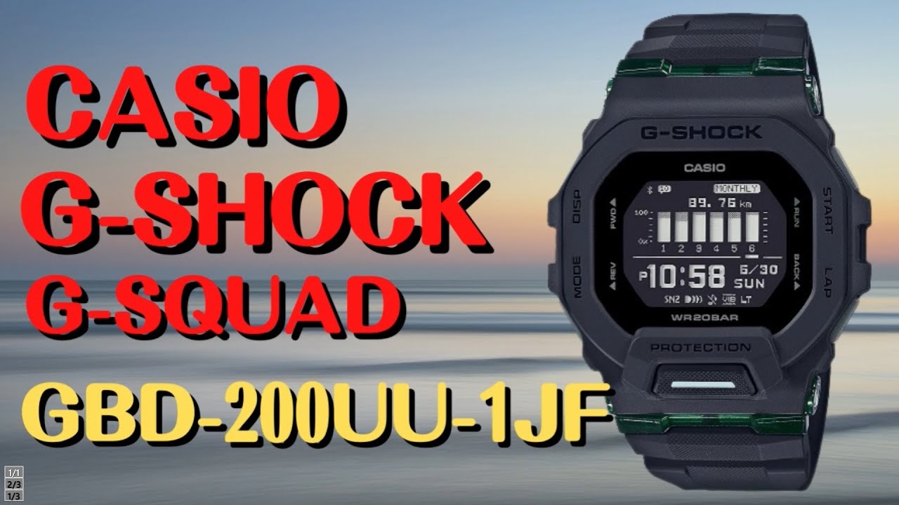 CASIO G-SHOCK G-SQUAD GスクワッドGDB-200UU-9 Casio G-Shock G-Squad GBD-200UU-9ER | Hodinky-365.com