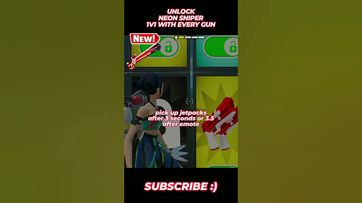 NEON SNIPER 1V1 with every gun FORTNITE @HIVECR8