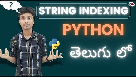 String indexing in Python | How to get a element from a string in python | #stringindexing