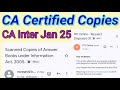 CA Inter Certified Copies Jan 25