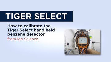 How to calibrate a Tiger Select handheld benzene detector
