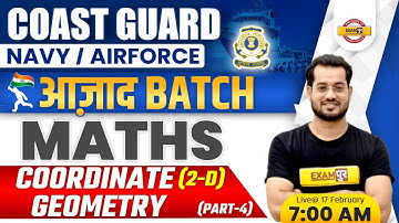 Coast Guard/Navy/Airforce Maths Classes | Maths Coordinate Geometry By Vivek Rai Sir | Exampur