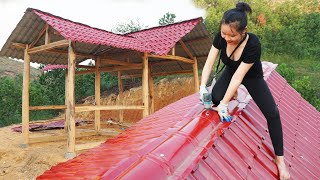 TIMELAPSE: START to FINISHED Building LOG CABIN (Wooden House)   Woodworking