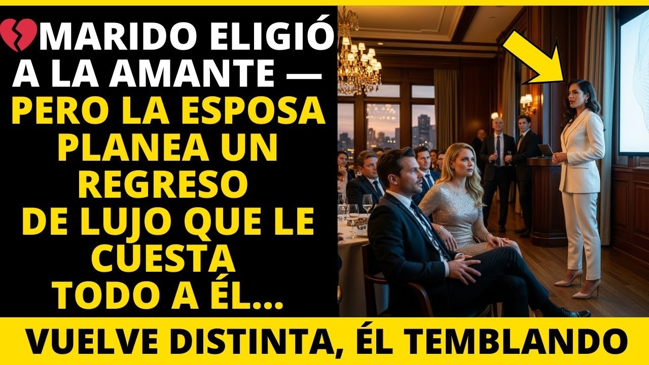 MARIDO ELIGIÓ A LA AMANTE — PERO LA ESPOSA PLANEA UN REGRESO DE LUJO QUE LE CUESTA TODO A ÉL
