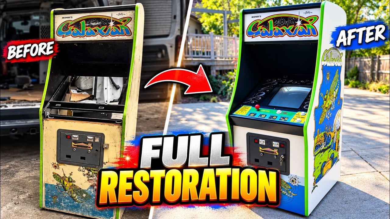 Galaxian Arcade Machine – Complete Restoration - YouTube
