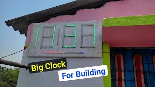 DIY BIG CLOCK for Building 🏢 Exterior!! (interesting)
