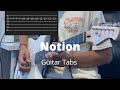 Notion by the rare occasions  guitar tabs